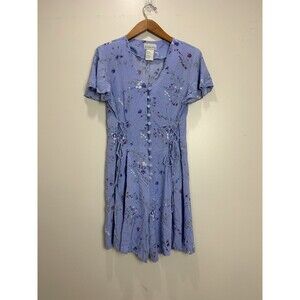 90s Y2K Basic Editions Women's Button Front Floral Romper Size L